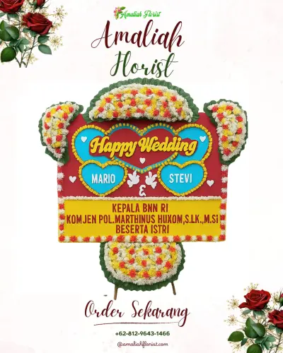 Karangan Papan Bunga Pernikahan di Nagri Kidul